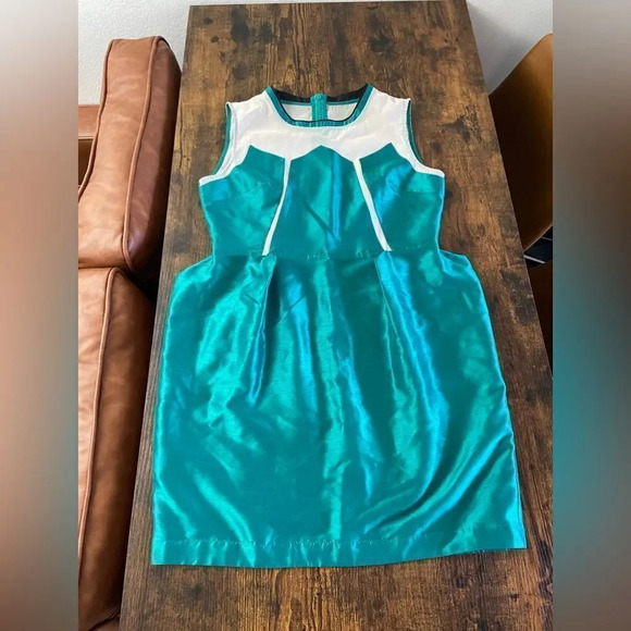summer cypress unique structure blue dress - Picture 1 of 11